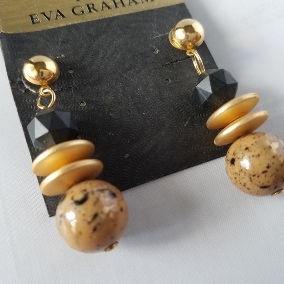 NWT Carol for Eva Graham Vintage Earrings - Picture 4 of 5